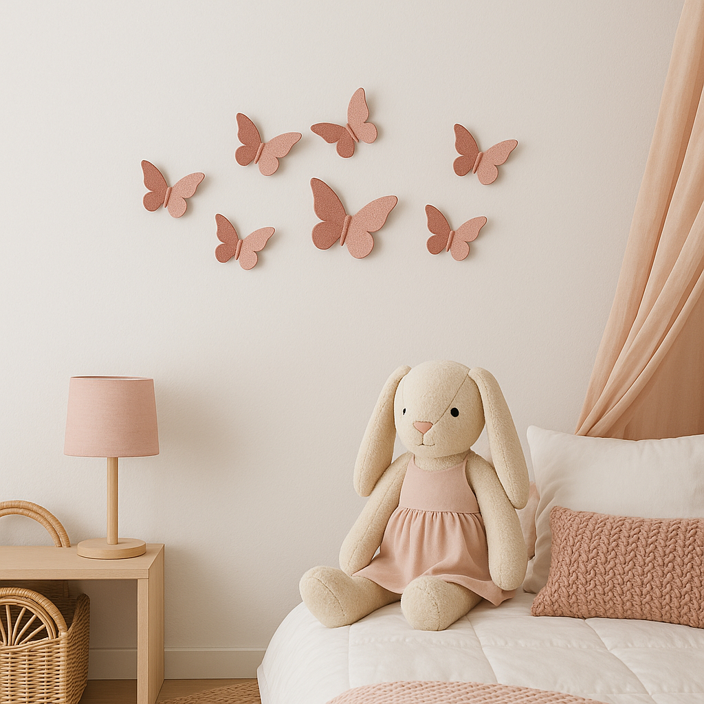 🦋 Kit de Borboletas Decorativas em Acrílico – 6x5 cm