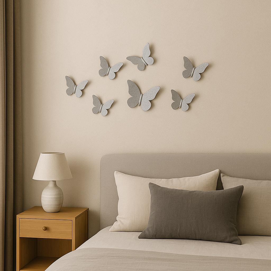 🦋 Kit de Borboletas Decorativas em Acrílico – 6x5 cm