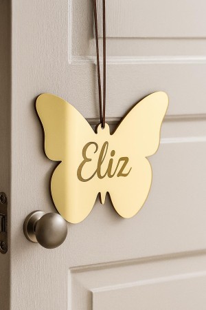 Placa Porta Maternidade Menina Acrílico 2mm 24X18   ACRILICO ESPELHADO 